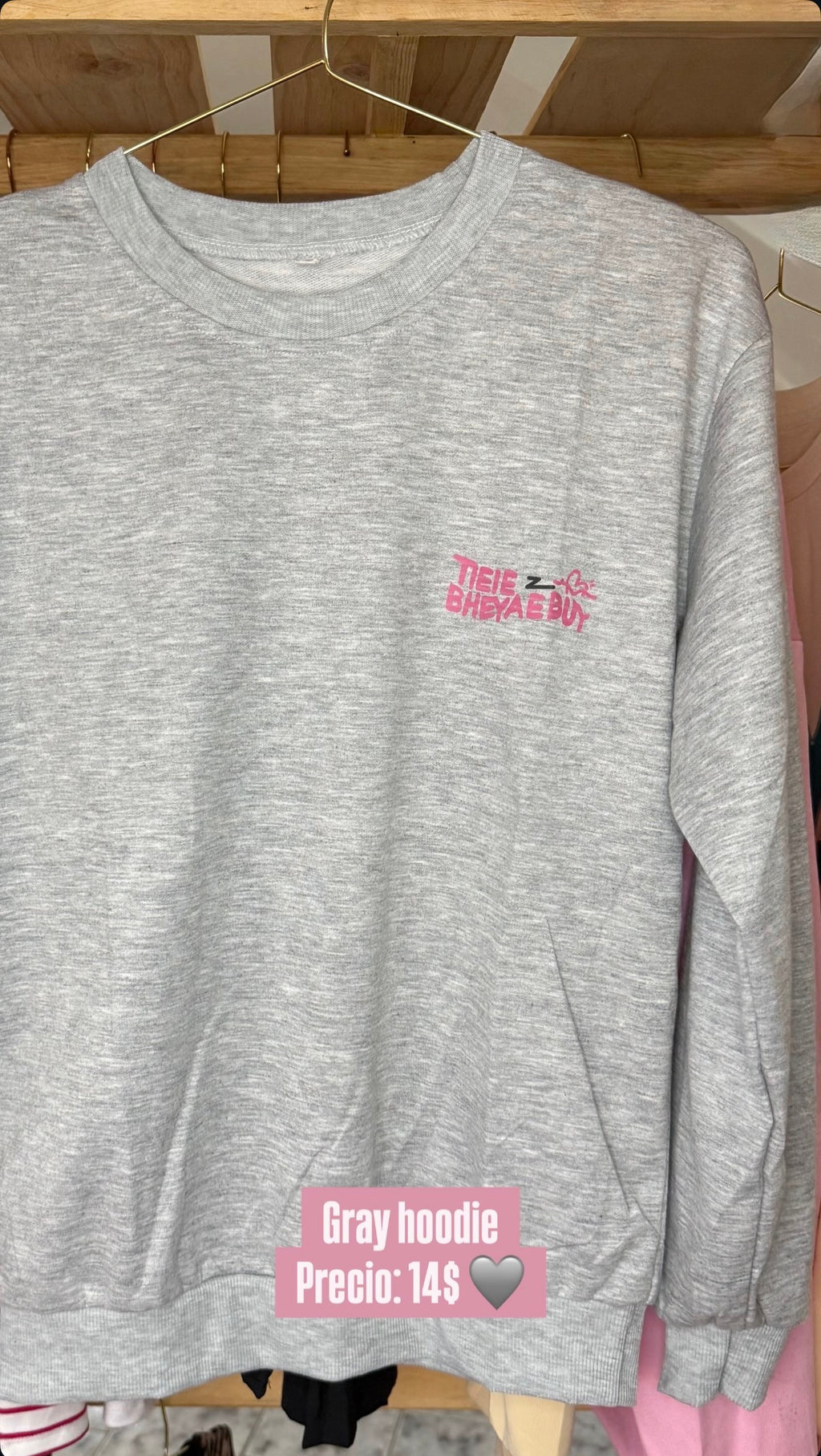 Gray pink suéter