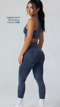 Blue legging sport