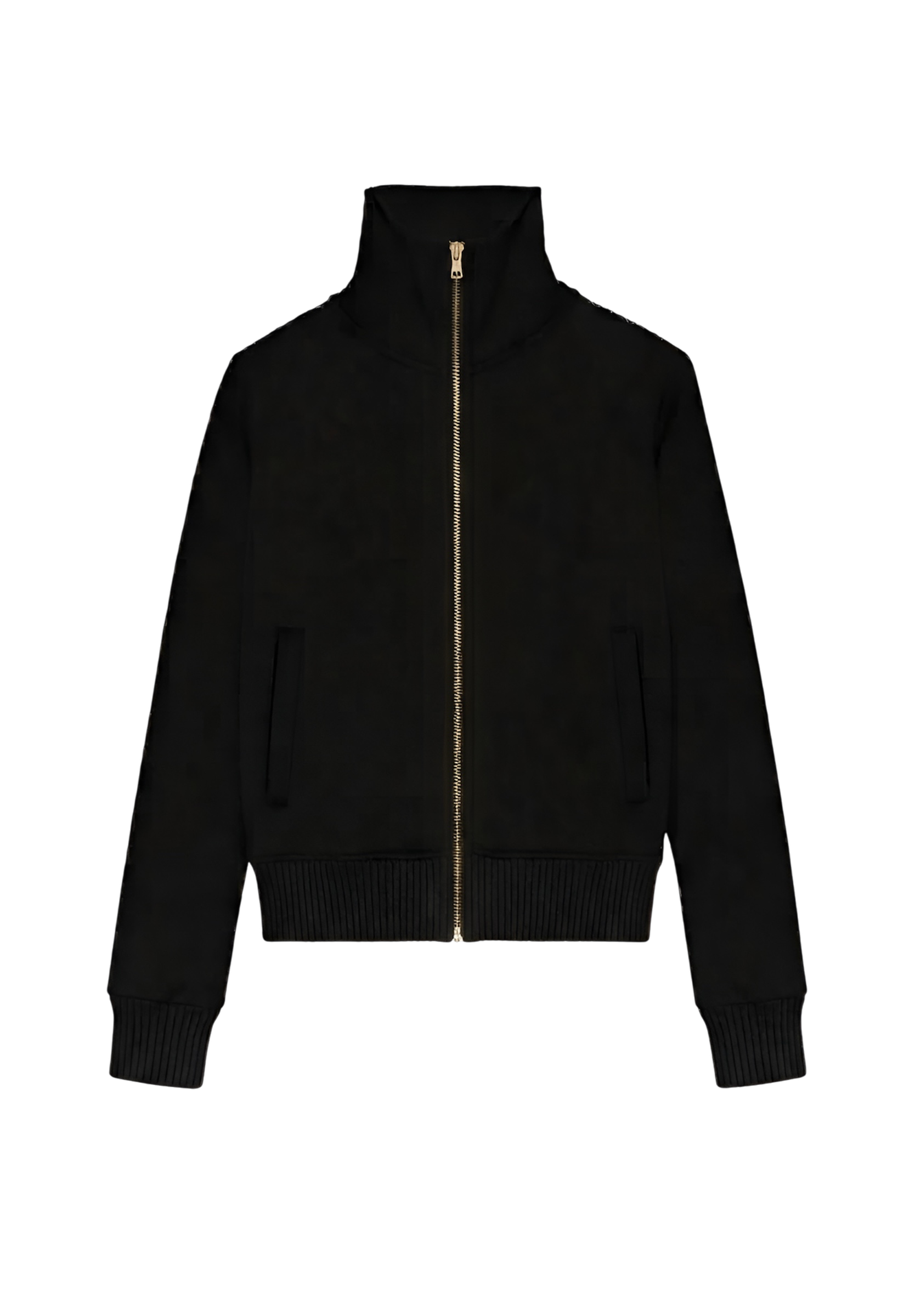 Turtle neck bronce zip suéter