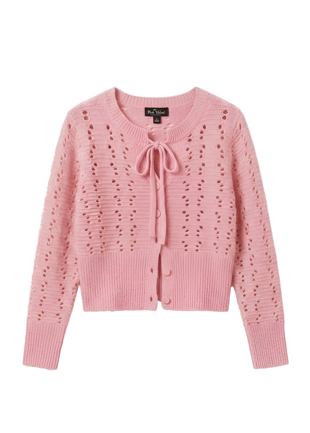 Cardigan bow baby pink🎀