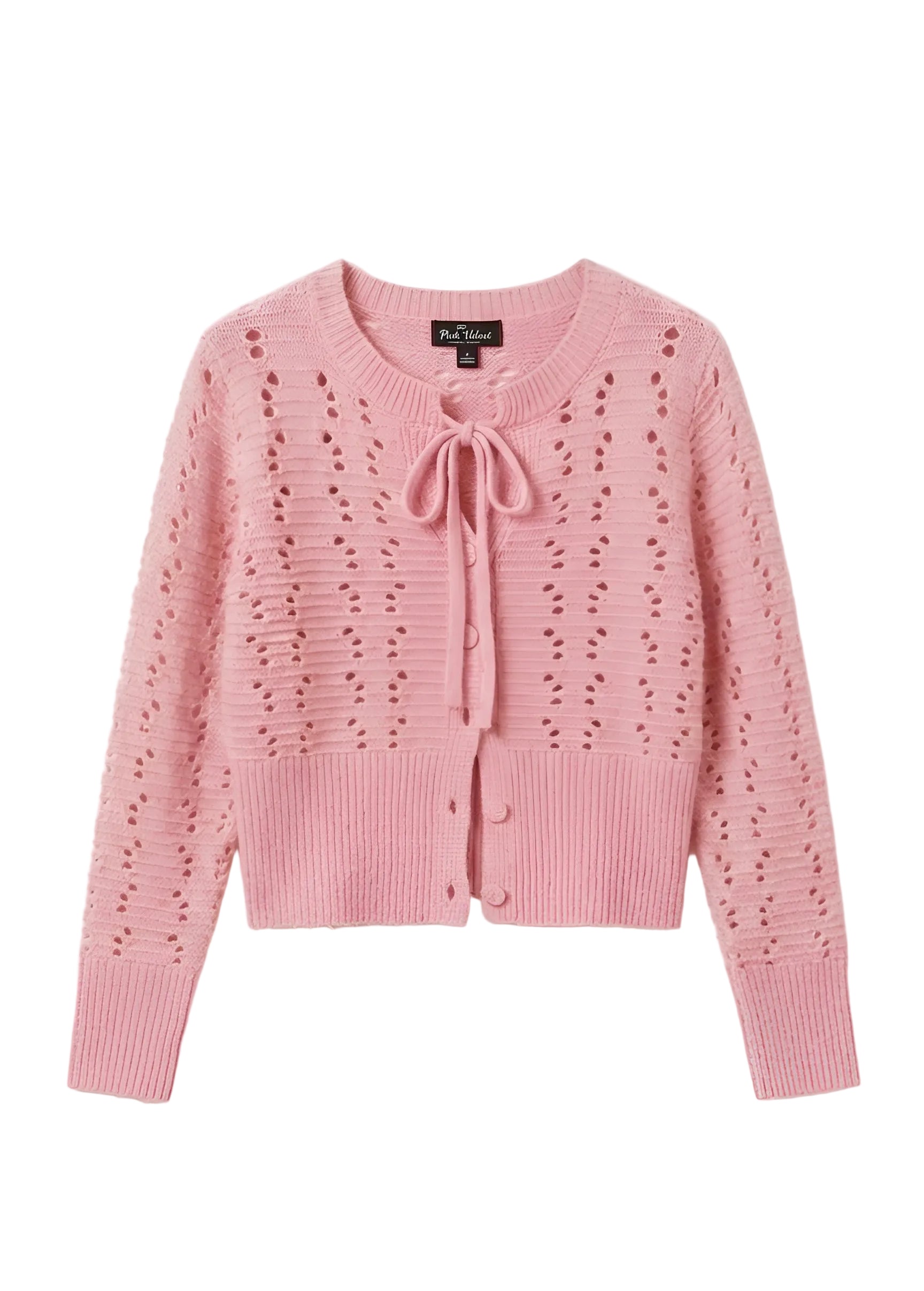 Cardigan bow baby pink🎀